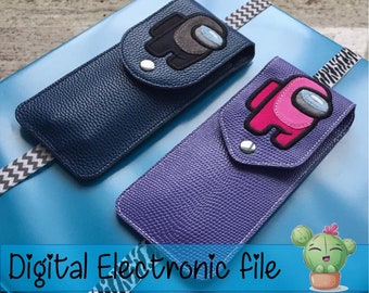 DIY-DIGITAL FILE - 6x10 hoop - Planner band or Binder Book Pen Holder Case  - Video Game Character - ith Machine Embroidery - Design301