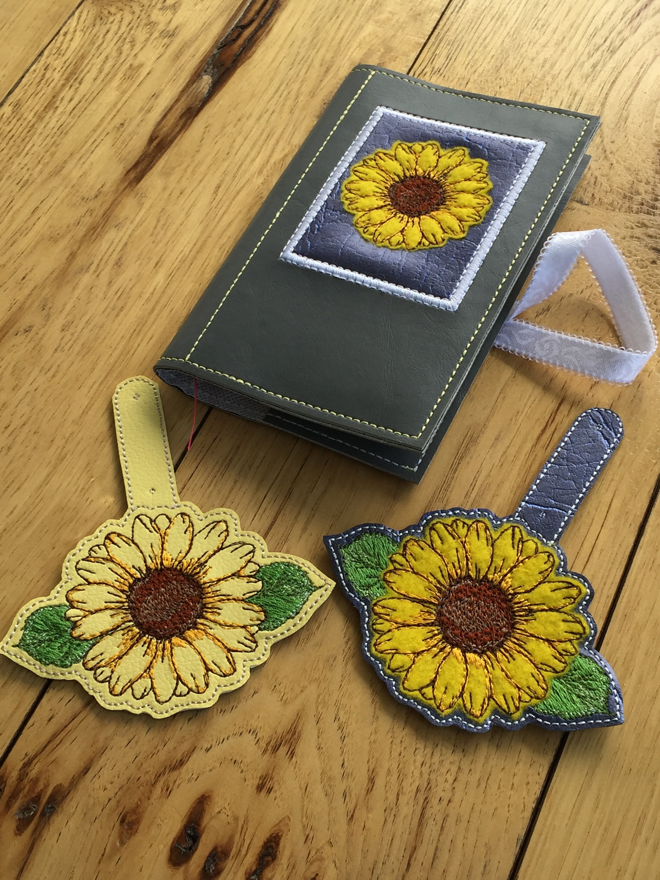 DIY-DIGITAL FILE Sunflower Appliqué Design Memo Pad Cover - Etsy Hong Kong