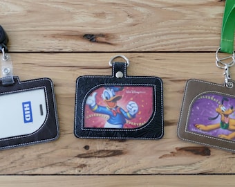 DIY-DIGITAL FILE - I D Badge Holder, Luggage Tag, Card holder 5x7 hoop- Snap tab / Eyelet / Slot - in the hoop  Machine Embroidery Design