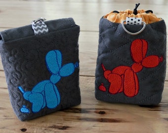 ARCHIVO DIGITAL DIY - Bastidor de 6 x 10 - con soporte para bolsas de excrementos de perro de tamaño pequeño, centro abierto, cubierto con solapa o cordón - Forrado/Bordado a máquina