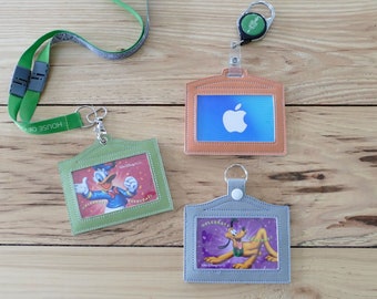 DIY-DIGITAL FILE - I D Badge Holder, Luggage Tag, Card holder 5x7 hoop- Snap tab / Eyelet / Slot - in the hoop  Machine Embroidery Design