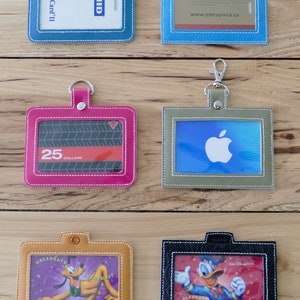 DIY-DIGITAL FILE - I D Badge Holder, Luggage Tag, Card holder 5x7 hoop- Snap tab / Eyelet / Slot - V3 Long-Design164