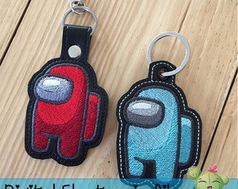 DIY-DIGITAL FILE - 4x4 and 5x5 hoop - Video Game Character - Snap Tab / Eyelet - ith Machine Embroidery - Design284