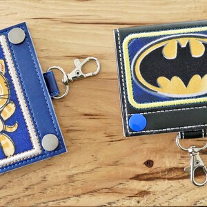 DIY-DIGITAL FILE Wallet Rectangle Applique square & rounded corners Gift card holder-5x7 hoop-Snap tab / ith Machine Embroidery Files image 8