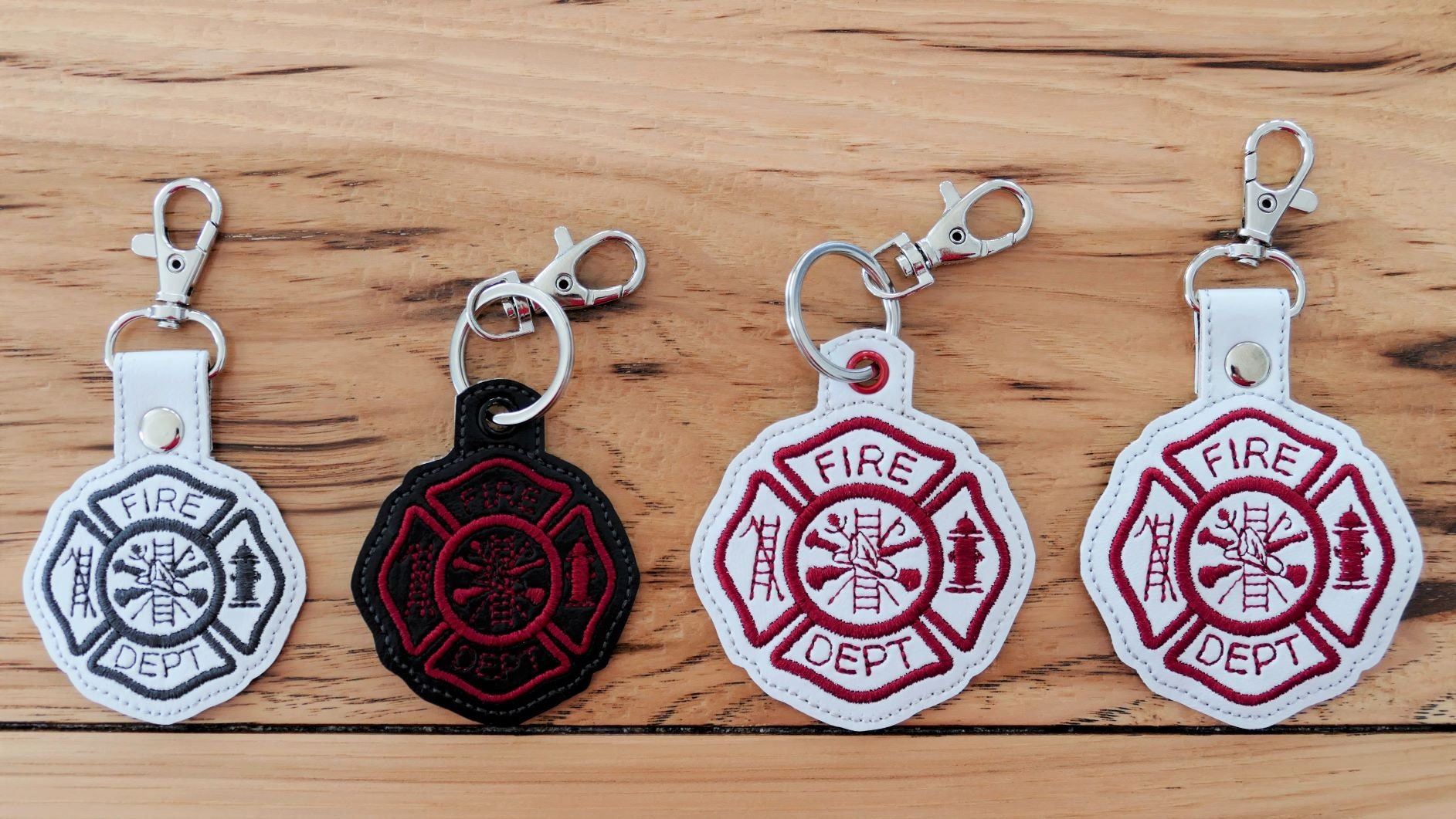 DIY-DIGITAL FILE - Fireman Fire Department Maltese cross, Applique cross  - 4x4 hoop - Snap tab / ith Machine Embroidery Design File