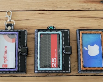 DIY-DIGITAL FILE - Wallet with window cut out  - Gift card holder -I D holder - 5x7 hoop - Snap tab / ith Machine Embroidery Design File