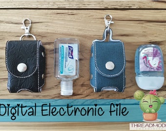 DIY-DIGITAL FILE - 6 x 10 hoepel - 1 oz fles handdesinfecterende houder - Purell of Bad en Lichaam - Machine Borduurwerk In de hoepel