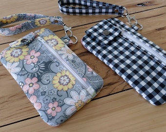 Gör-det-själv-DIGITAL FIL - 5 x 7-båge - Mobiltelefonplånbok klar med - dragkedja på framfacket i mitten med flik för att stänga (valfri) - Maskinbroderi