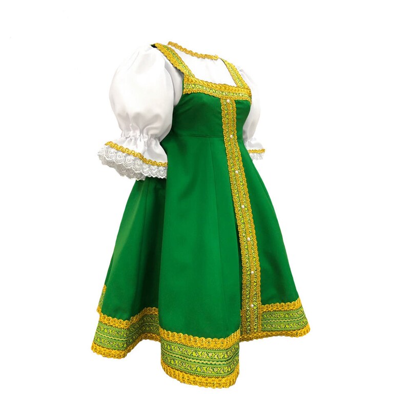 Russian Costume Kokoshnik Women Russia Dance Clothing Slavic Etsy