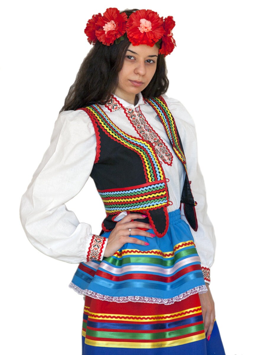 Polnisches Kleid slawische Kleidung polnische Tracht Etsy