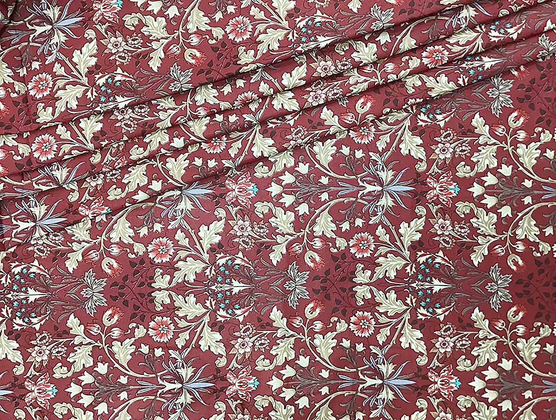 William Morris Fabric by the yard Floral fabric Morris Etsy