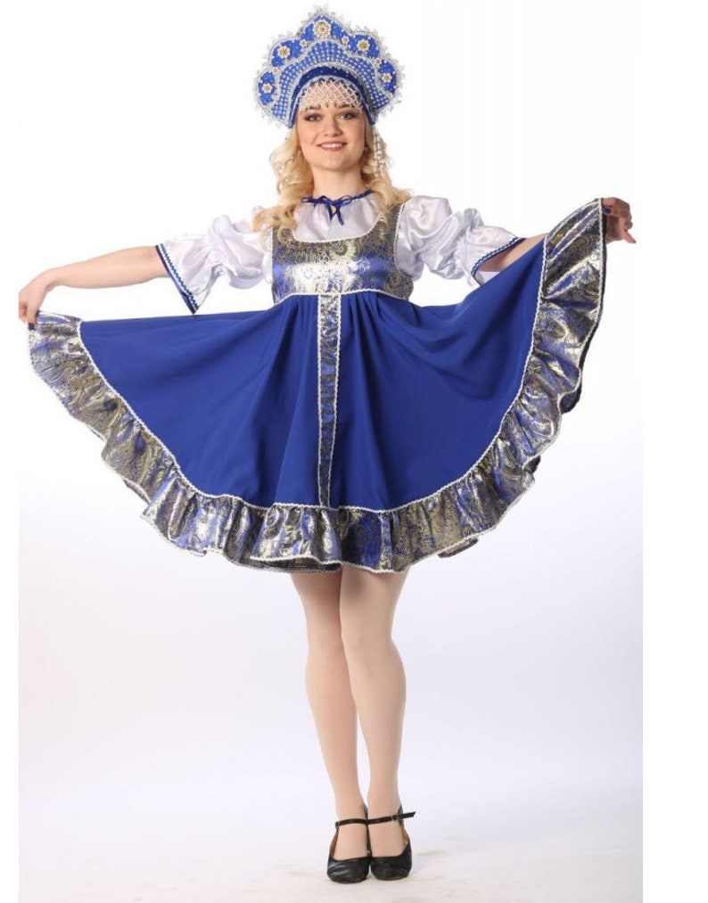 Russian Folk Dress Dance Costume Russian Clothing Slavic Etsy