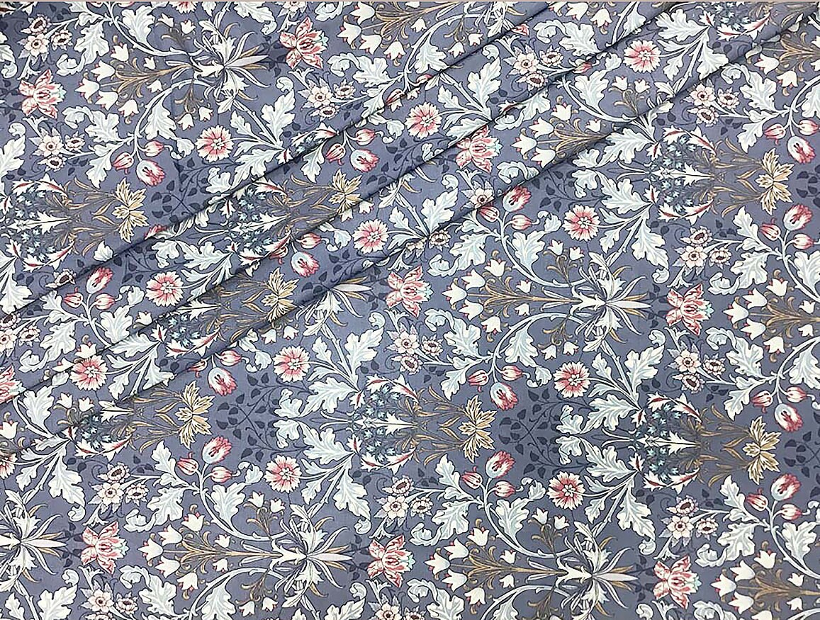 William Morris Fabric by the yard Floral fabric Morris Etsy