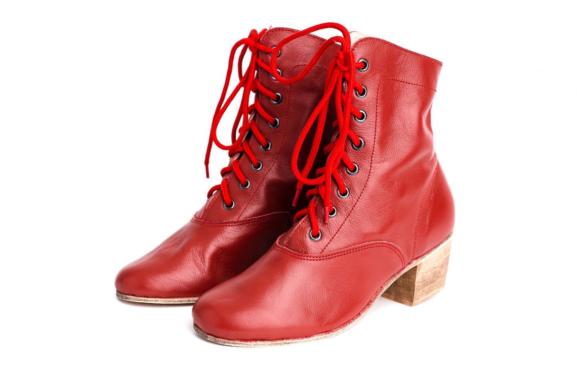 Russian Dance Boots Folk Dance Boots Women Red Boots Folk Etsy