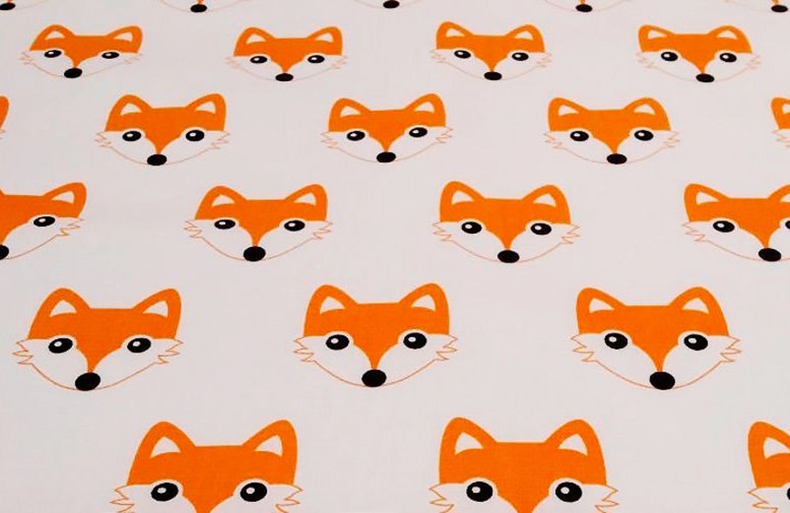 FOX fabric by the yard nursery fabric fox pattern baby Etsy
