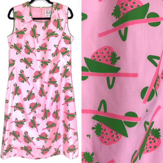 1970βs The Vested Gentress Pink Green Strawberry P