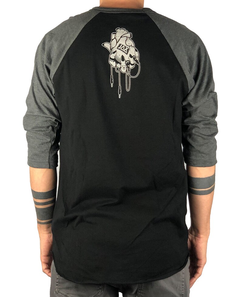 34 Length Raglan Heart Songs