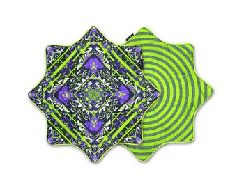 Glitch Tiger - Purple - UV - Mini Flow Star