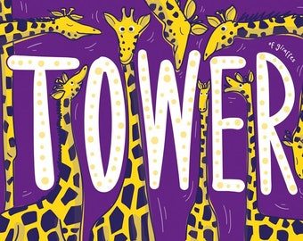 Una torre de jirafas