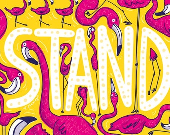 Un soporte de flamencos