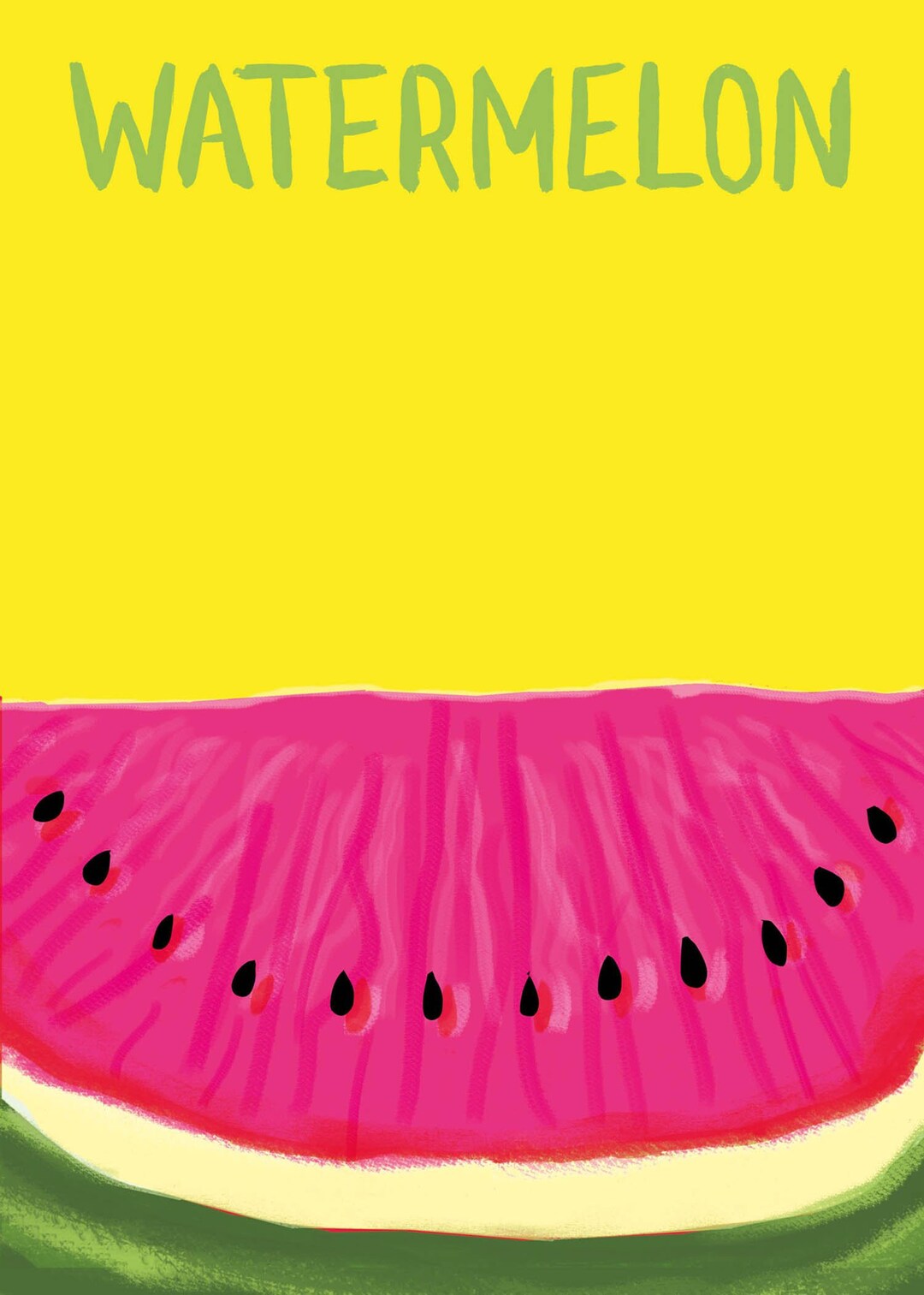 FRUIT ART WATERMELON Etsy