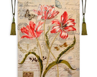Contemporary Tapestry Abstract Textile Wall Art Botanical Wall Art Flowers Abstract Wallhanging Floral Large Tapestry Wall Hanging 54"x76"