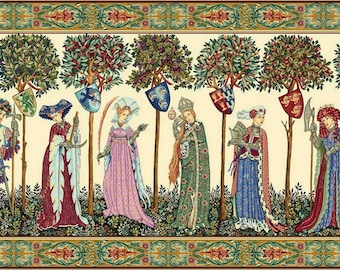 Large Tapestry Wall Art Master La Manta Medieval Scene European Tapestry Wall Hanging Medieval Decor Decorative Textile Wallhanging 58&quot;x109&quot;