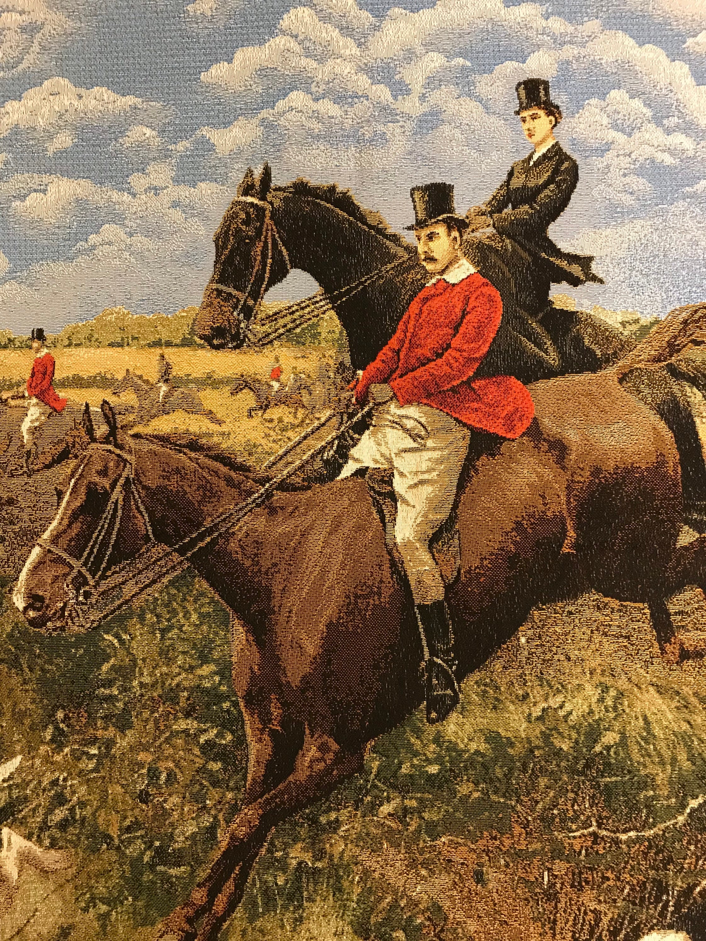 【希少】ハンティング絵画 額装 英国調 馬 犬 狩猟画 Paragon 高級感 希少 ハンティング絵画 額装 英国調 馬 犬 狩猟画 Paragon 高級感