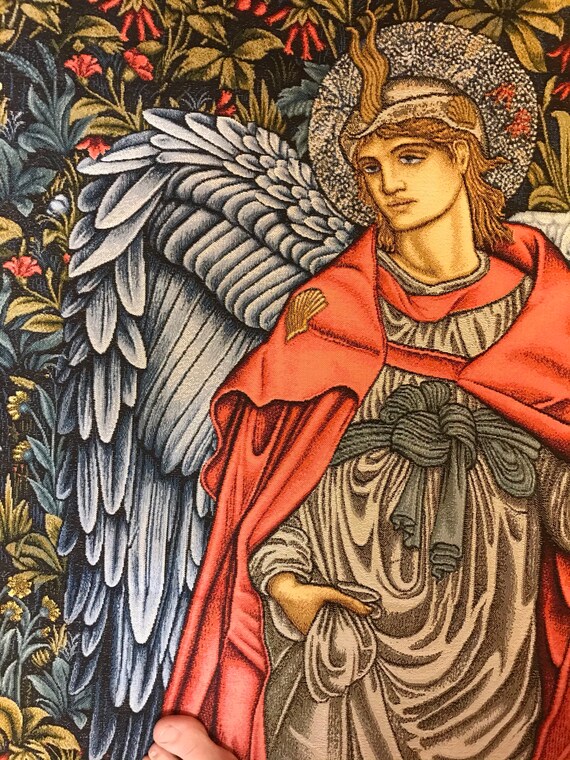 Angel Angeli Laudantes Minstrel Medieval Tapestry Wall Hanging