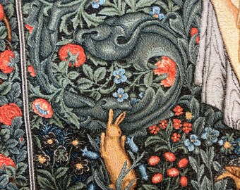 Tenture Murale Flora – Femme Romantique, Morris, Jacquard, 25x19, Neuve