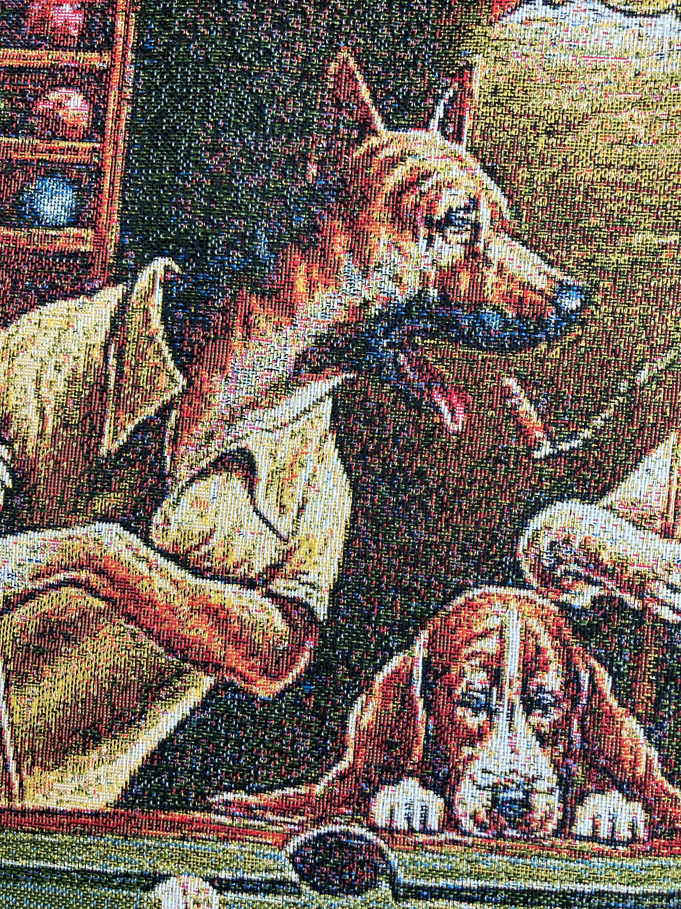 プールで遊ぶ犬たち I タペストリー 壁掛け シューティングボール 複製