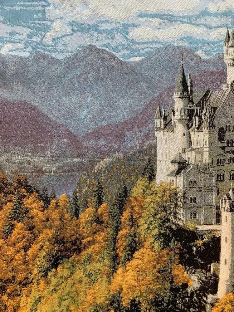 Pixxprint Stampa Su Tela Castello Di Neuschwanstein 70x70 Cm - Made In Germany