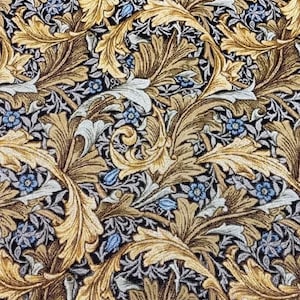Upholstery Tapestry Fabric William Morris Flowers & Leaves Botanical Ornament European Jacquard Woven Furniture Sewing Width 70&quot;/175cm