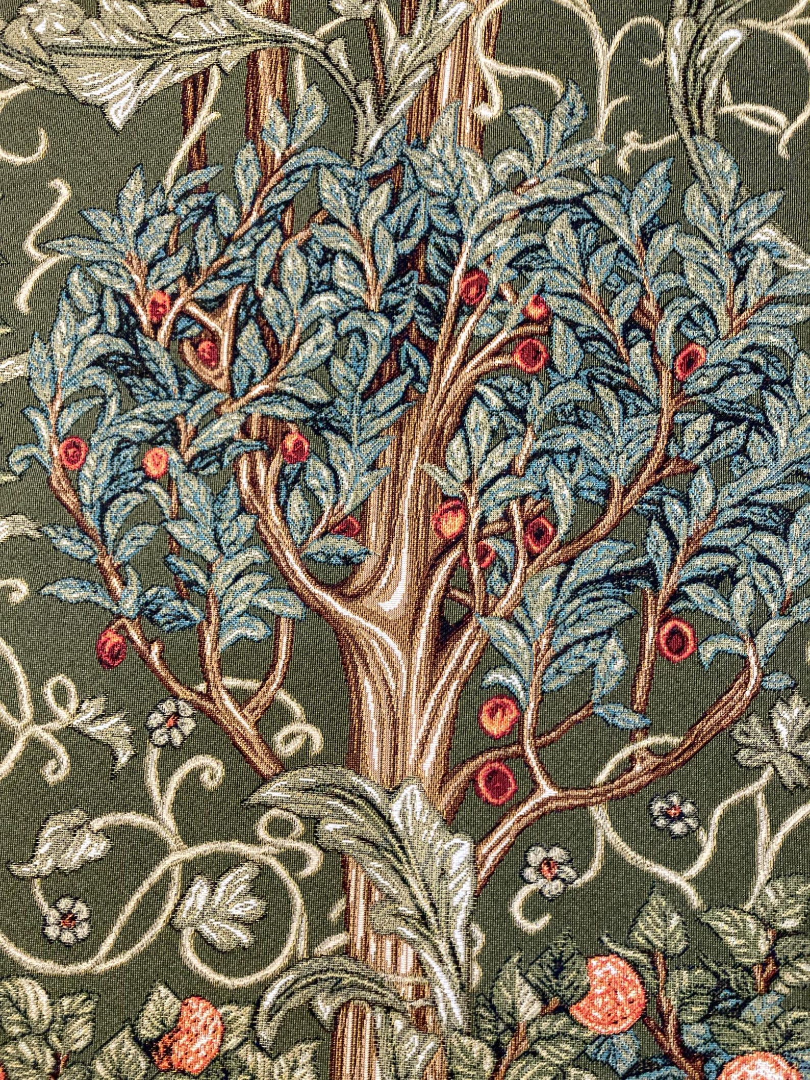 William Morris Art Orchard Fruit Garden Wall Tapestry Woven Tree of ...