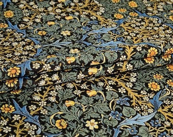 Upholstery Tapestry Fabric Morris Pattern Blackthorn European Jacquard Woven for Furniture Home Decor Sewing 70"/175cm Width 1 or 10 yards