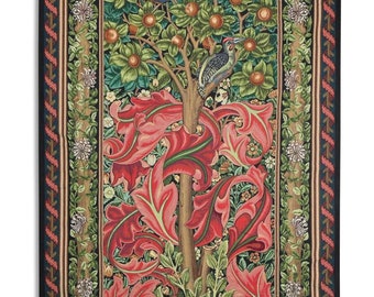 William Morris Woodpecker II Tapestry Wall Hanging Ornate - Etsy