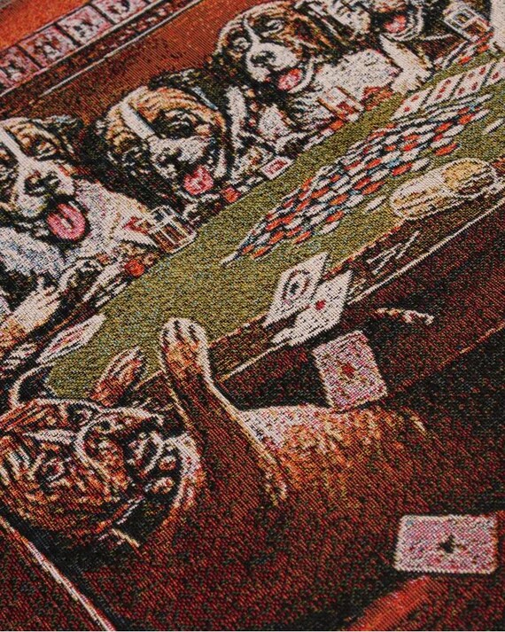 Wall Tapestry Dogs Playing Poker Cards III Coolidge NOT PRINT Wall