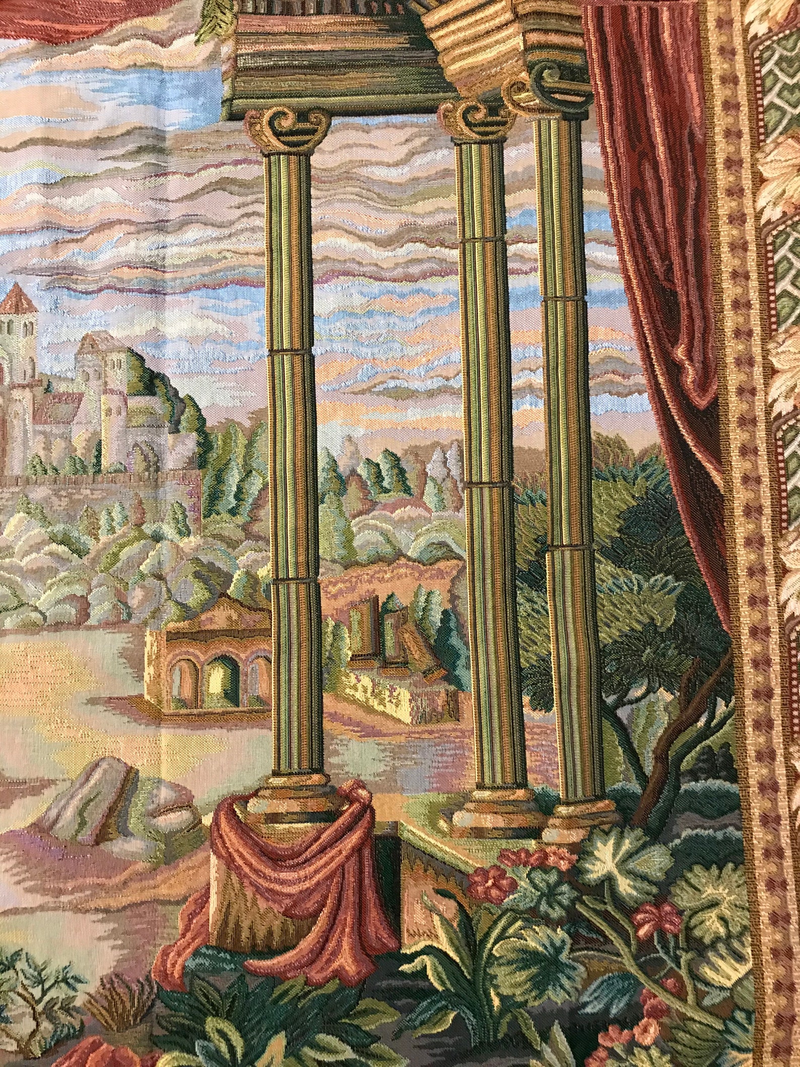 Ancient Ruins Tapestry Wall Hanging H46 X W65 | Etsy 
