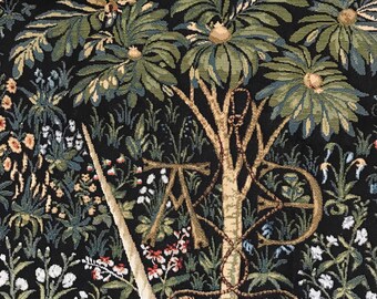 Tenture Murale Vintage ATC – Licorne Et Serpent Fantaisie – 52x34 – Fabriquée En Turquie