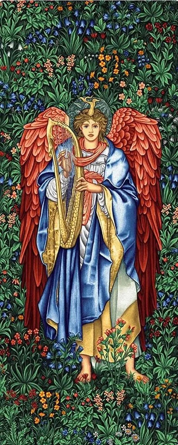 絵画 ANGEL Morris Angel Art Tapestry Wall Hanging Angeli Laudantes Ancient