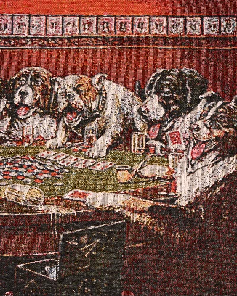 Wall Tapestry Dogs Playing Poker Cards III Coolidge NOT PRINT Wall