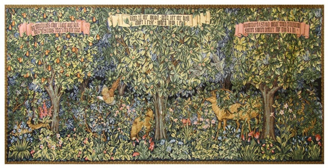 Forest scene tapestry cheap