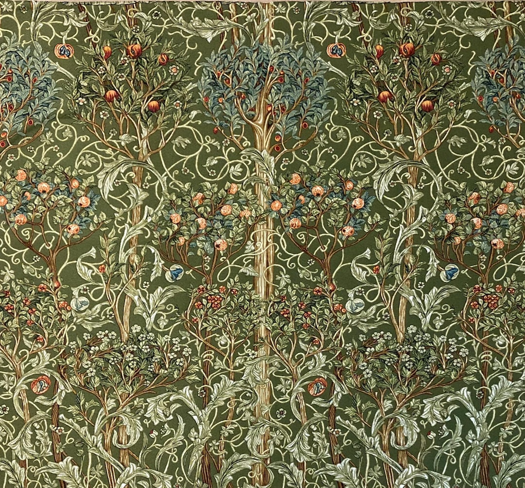 William Morris Art Orchard Fruit Garden Wall Tapestry Woven Tree of ...