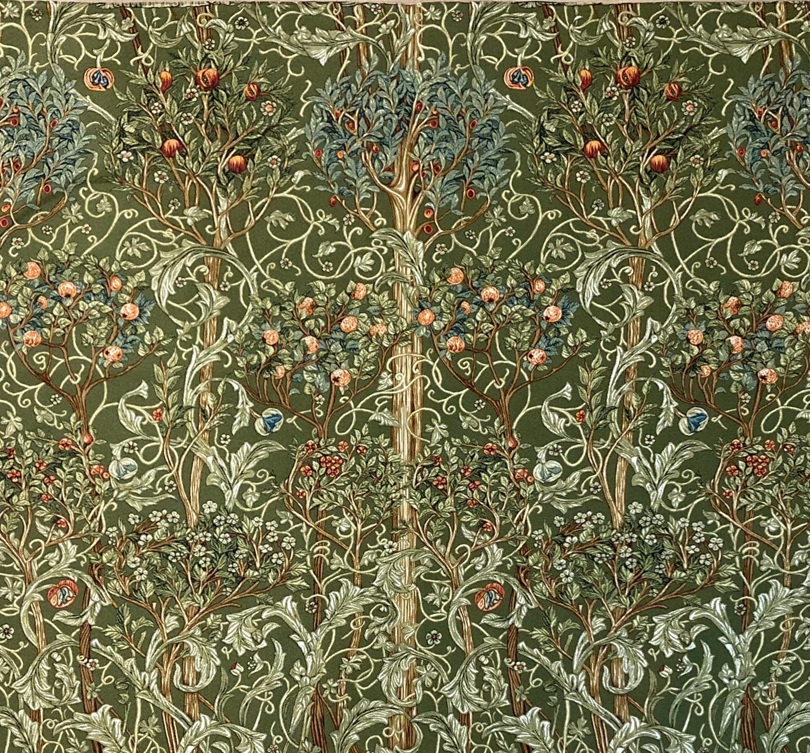 William Morris Art Orchard Fruit Garden Wall Tapestry Woven Tree of ...