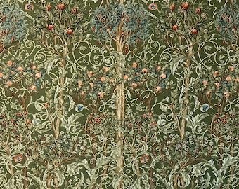William Morris Art Orchard Fruit Garden Wall Tapestry Woven Tree