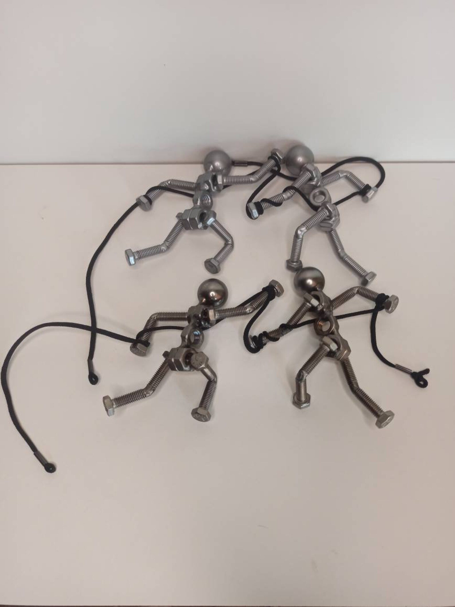 ROPE HANGING FIGURINES/ Metal Wall Sculpture / Climbing Etsy