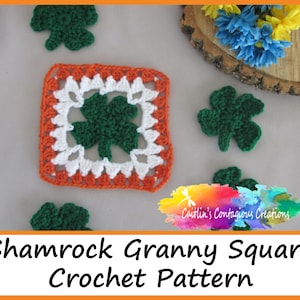 Shamrock Granny Square | Easy Crochet Pattern