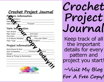 Crochet Project Journal | Printable PDF