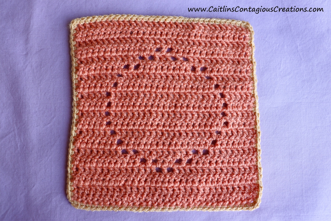 Circle Shape Solid Filet Square Crochet Pattern Double Crochet - Etsy