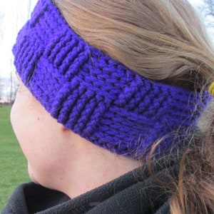 Basket Weave Ear Warmer Crochet Pattern